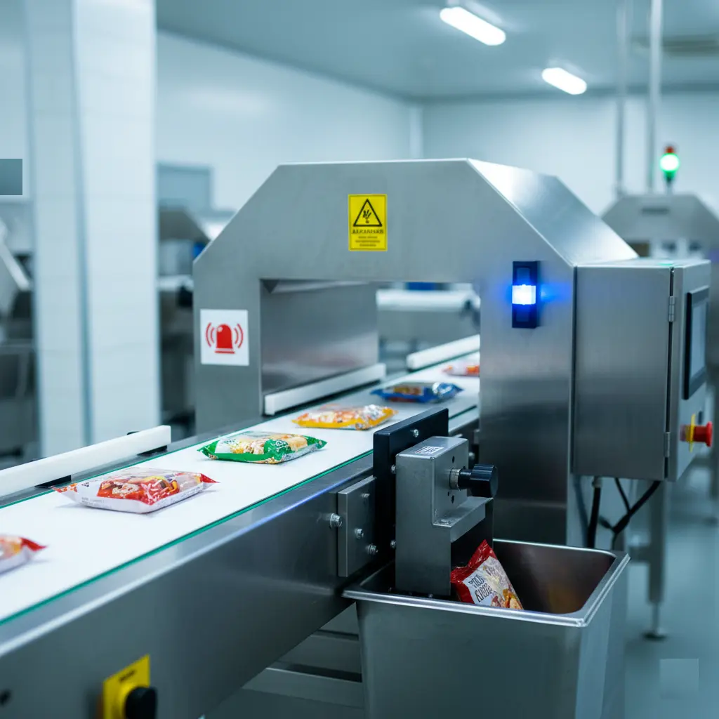 Metalldetektor Förderband